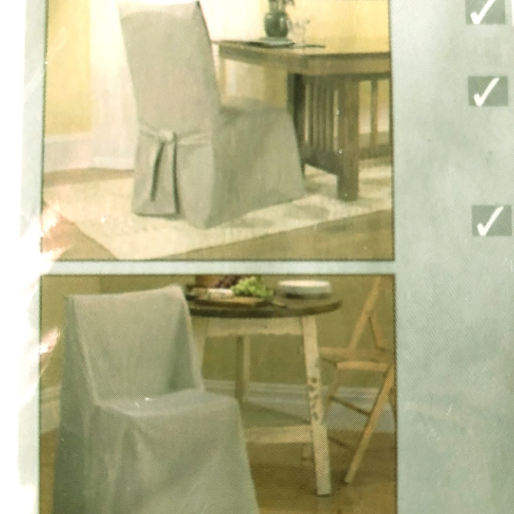 6 pcs Soft Suede furniture chair covers (NWT)